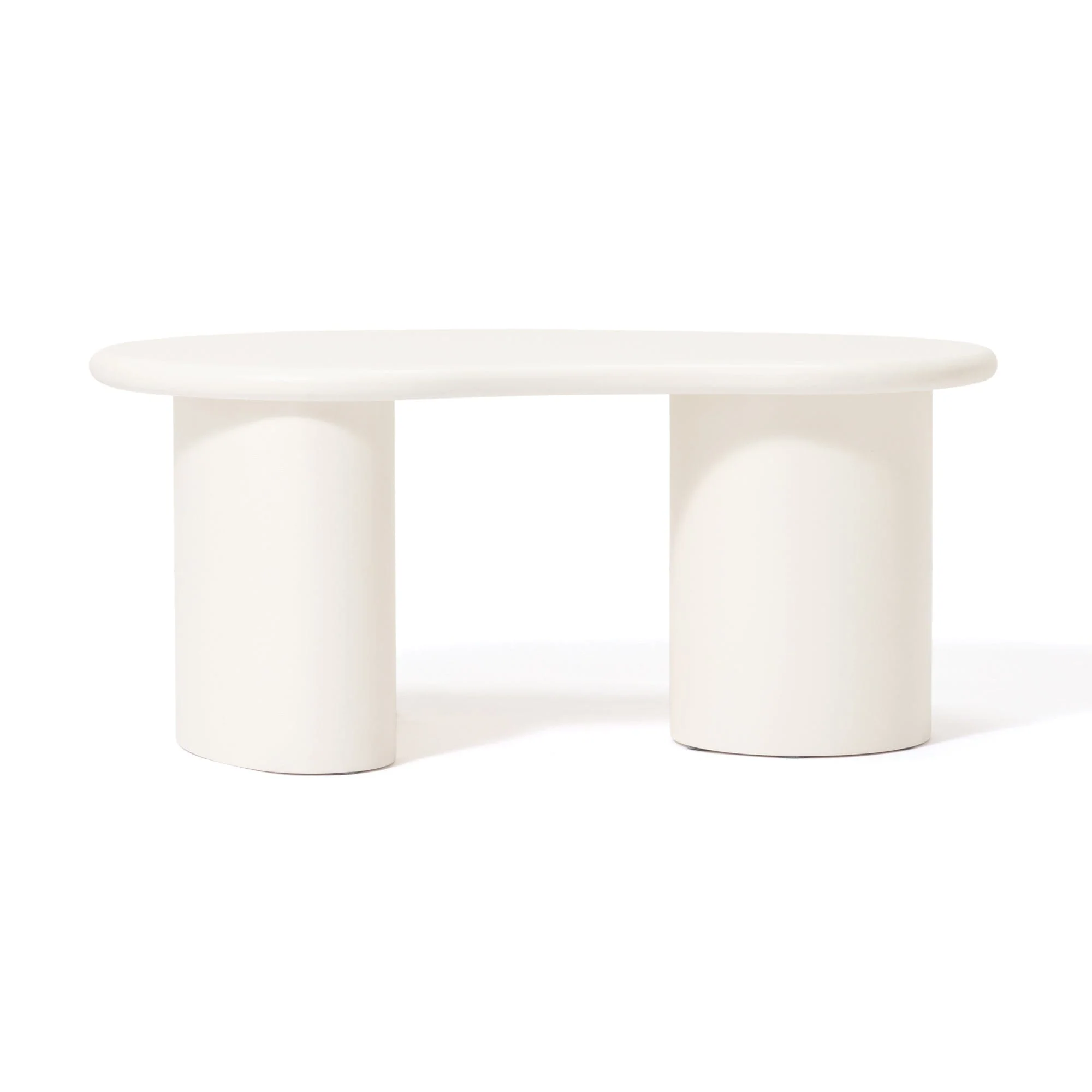 White Oval Coffee Table