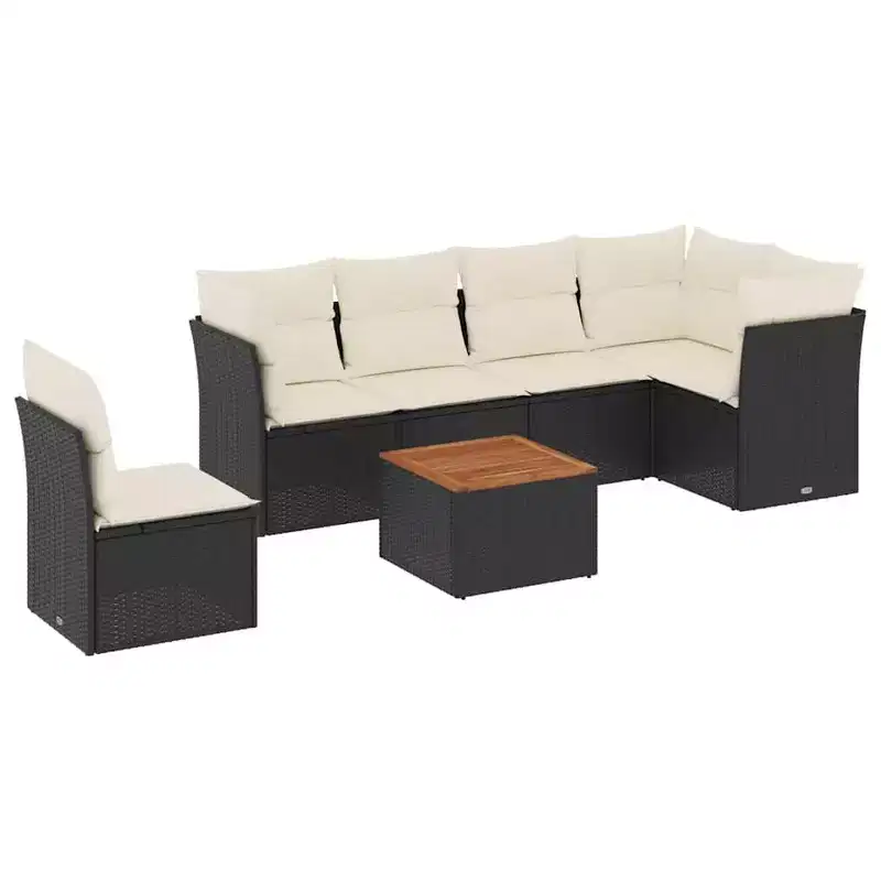 vidaXL Modular Patio Sofa Set in Wicker