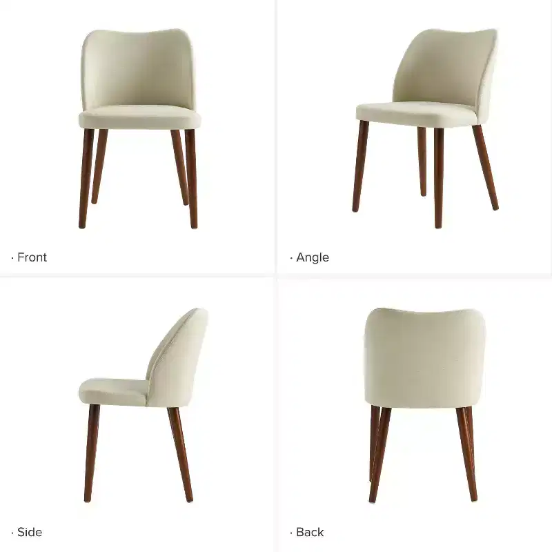 Elisa Mid-century Modern Upholstered Dining Chair Set of 2| ART OF LIVING DESIGNS