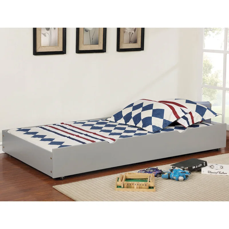Wood Underbed Trundle with Casters