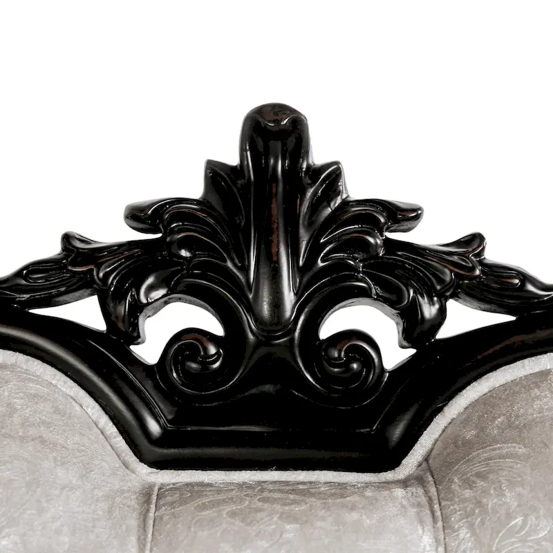 Furniture of America Clarissa Traditional Sofa Set with Button Tufted Back and Accent Pillow