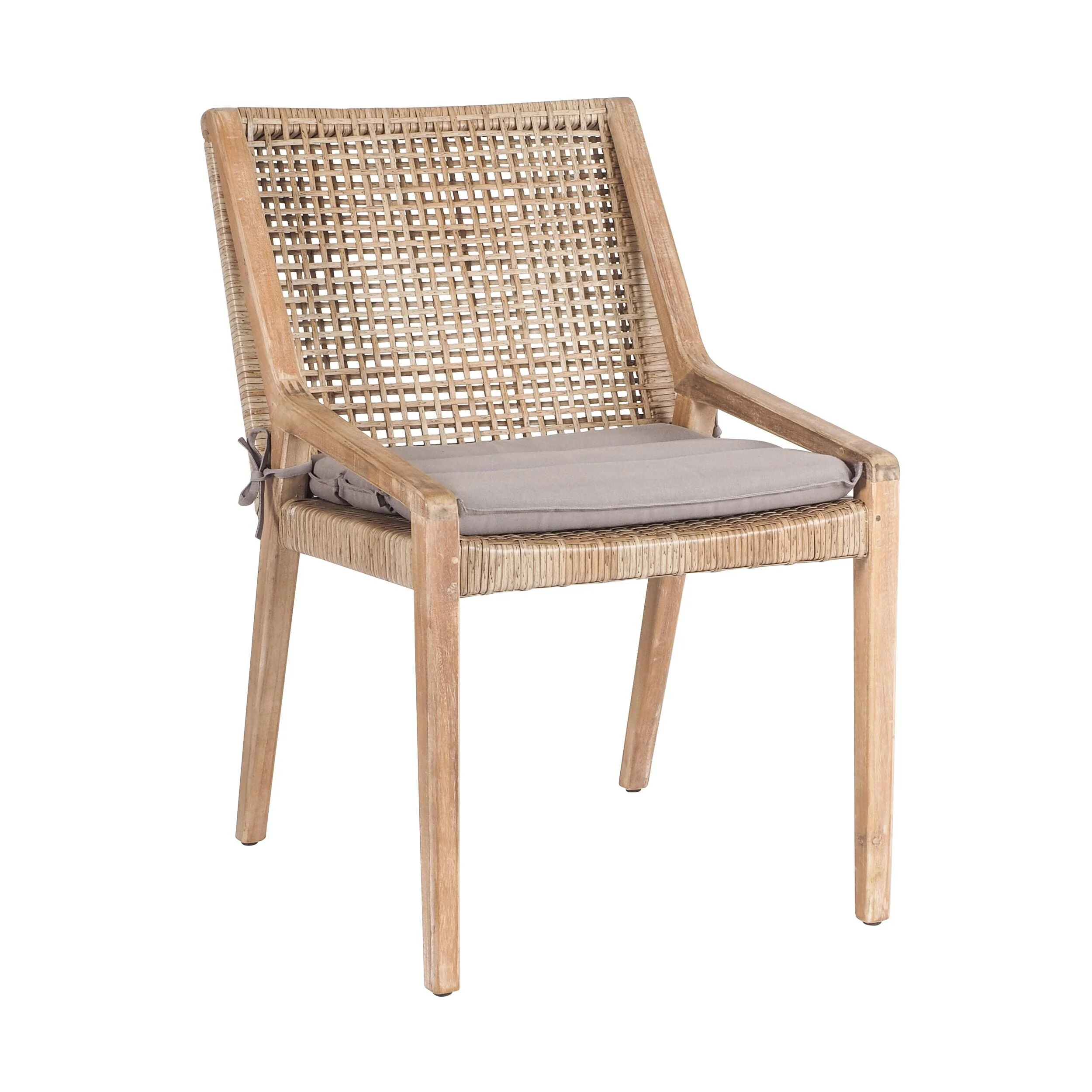 Weave Outdoor Rattan Wicker Dining Chair Natural