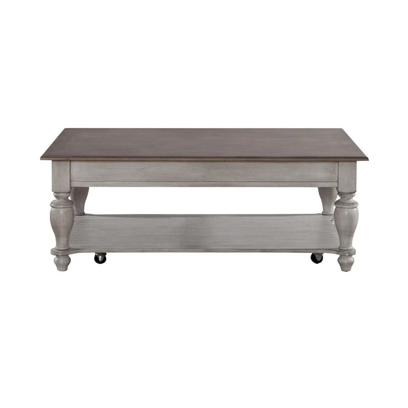 Ocean Isle Antique White Optional 3-Piece Cocktail Table Set