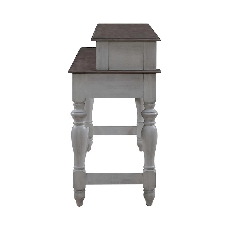 Ocean Isle Antique White 4-Piece Console Table Set