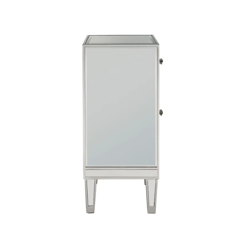 Reflexion Collection Rosa 18-inch Wide Mirrored 1-drawer Nightstand
