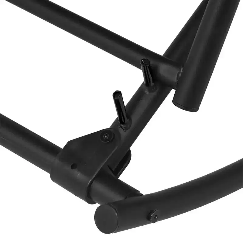 vidaXL Garden Chair Black Steel Standard Foldable Garden Chair
