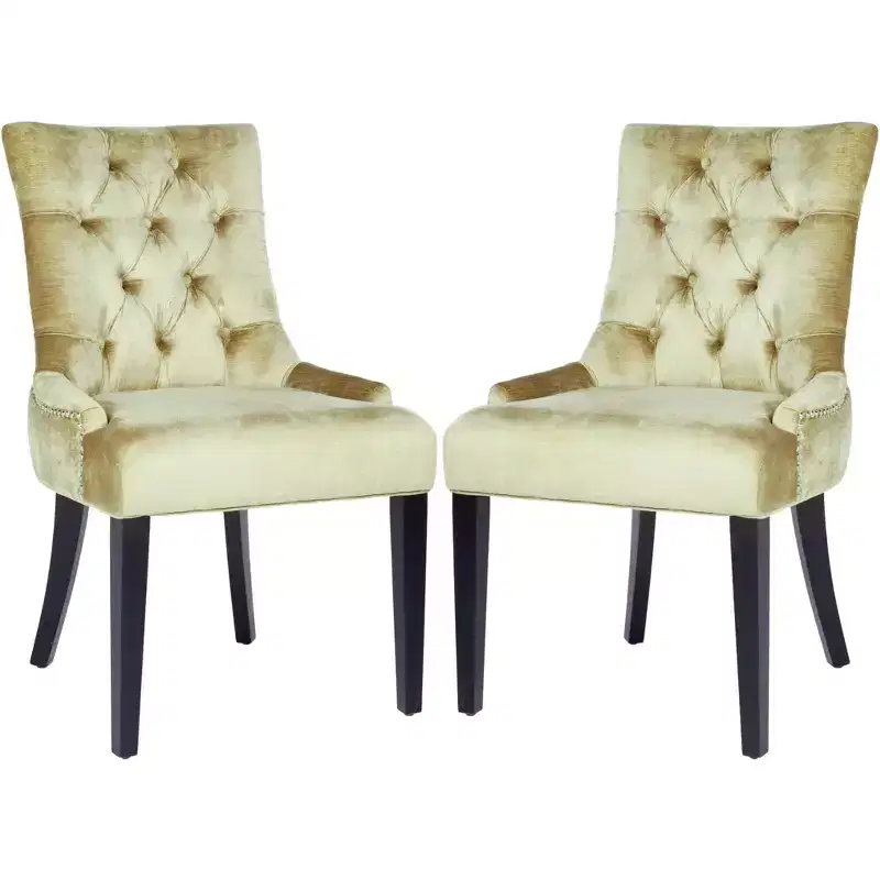 Abby 19 H Tufted Dining Chair With Nail Head Trim (2 Chairs) - MCR4701