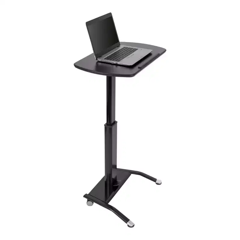 Pneumatic Adjustable Height Tilting Laptop Lectern Podium 25.5