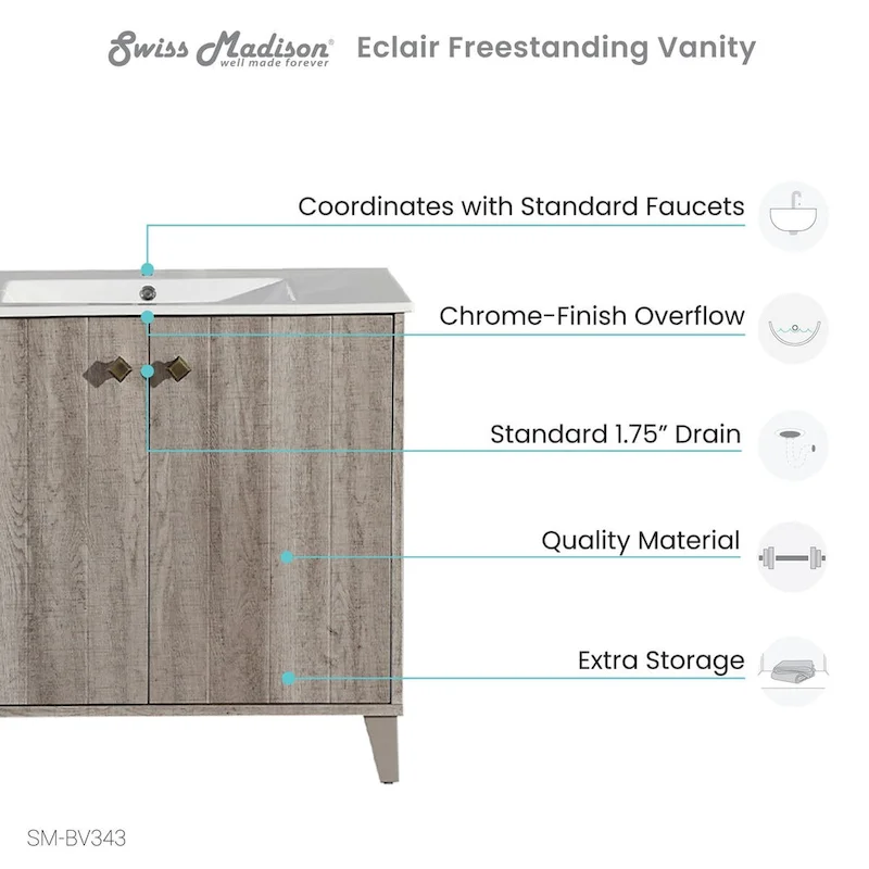 Pur 16.5 Square Wall-Mount Bathroom Sink - Brown
