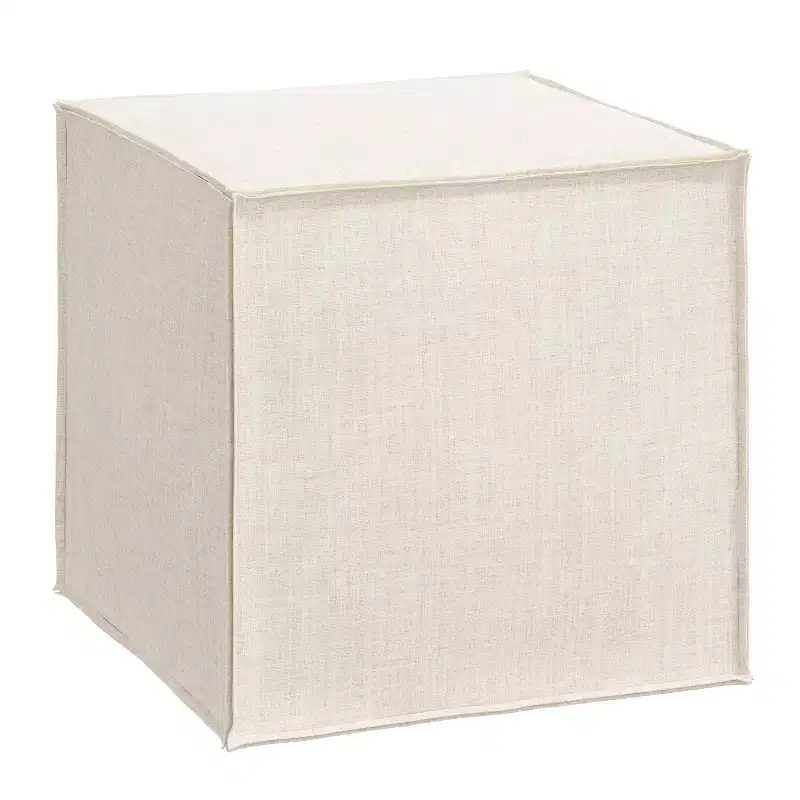 Skyline Furniture Custom Upholstered Square Ottoman with French Seams