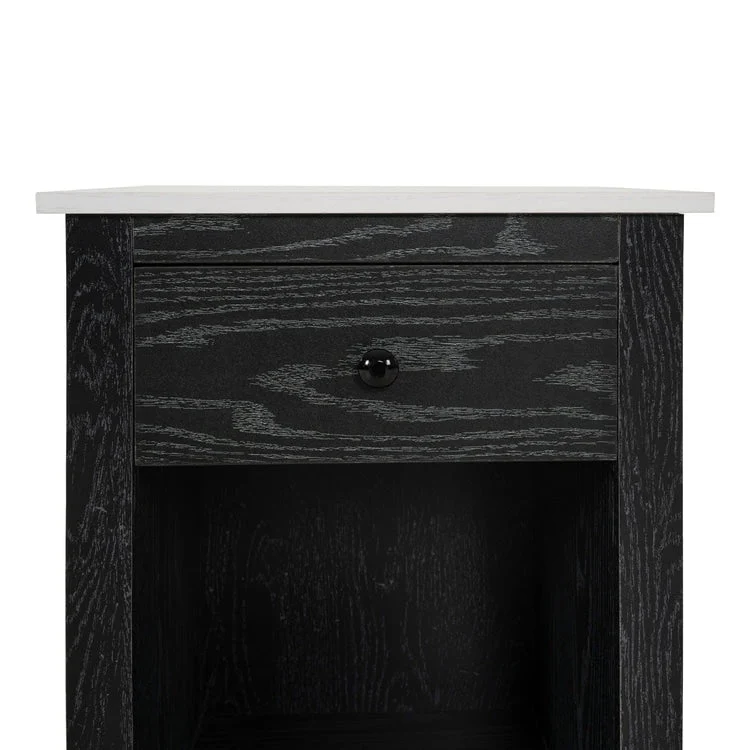 End Table with Drawer and Lower Shelf
