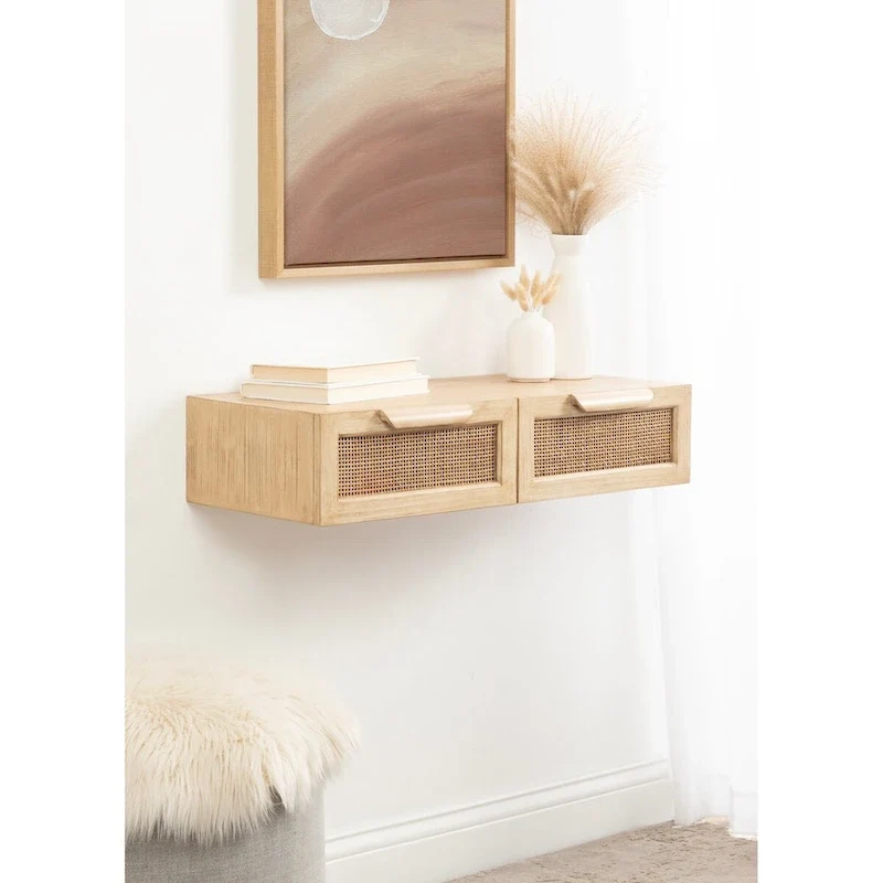 Floating Console Rattan - 28x13x6