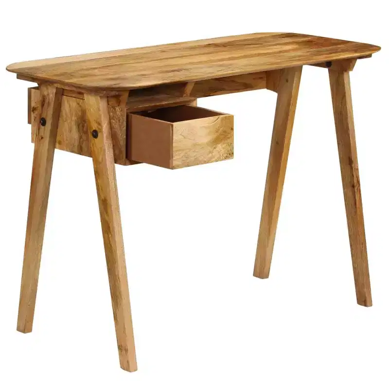 vidaXL Writing Desk 43.3x19.7x29.9 Solid Mango Wood