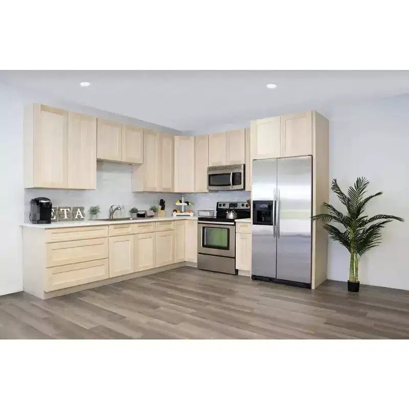 CASAINC 30 in. W x 24 in. D x 34.5 in. H Base Kitchen Cabinet with Drawer and Soft-Close Hinges  Plywood RTA Cabinet
