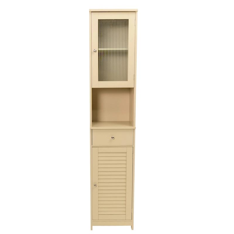 70.9 H Bathroom Storage Cabinet with 2 Doors & 1 Drawer,Freestanding Storage Tower