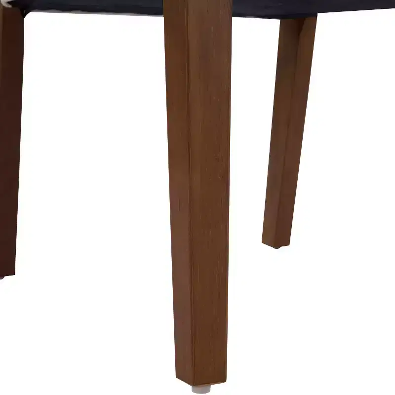 Sungjin Modern Rubberwood Upholstered Armless Dining Chairs (Set of 2)
