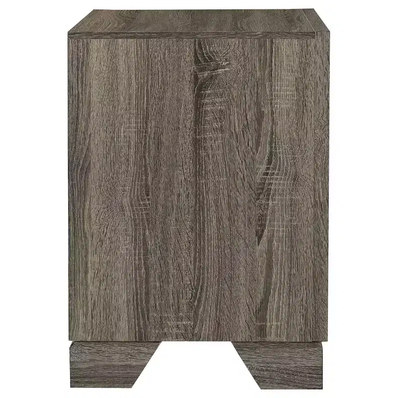 Coaster,Wright 2-drawer Nightstand Bedside Table Brown Oak