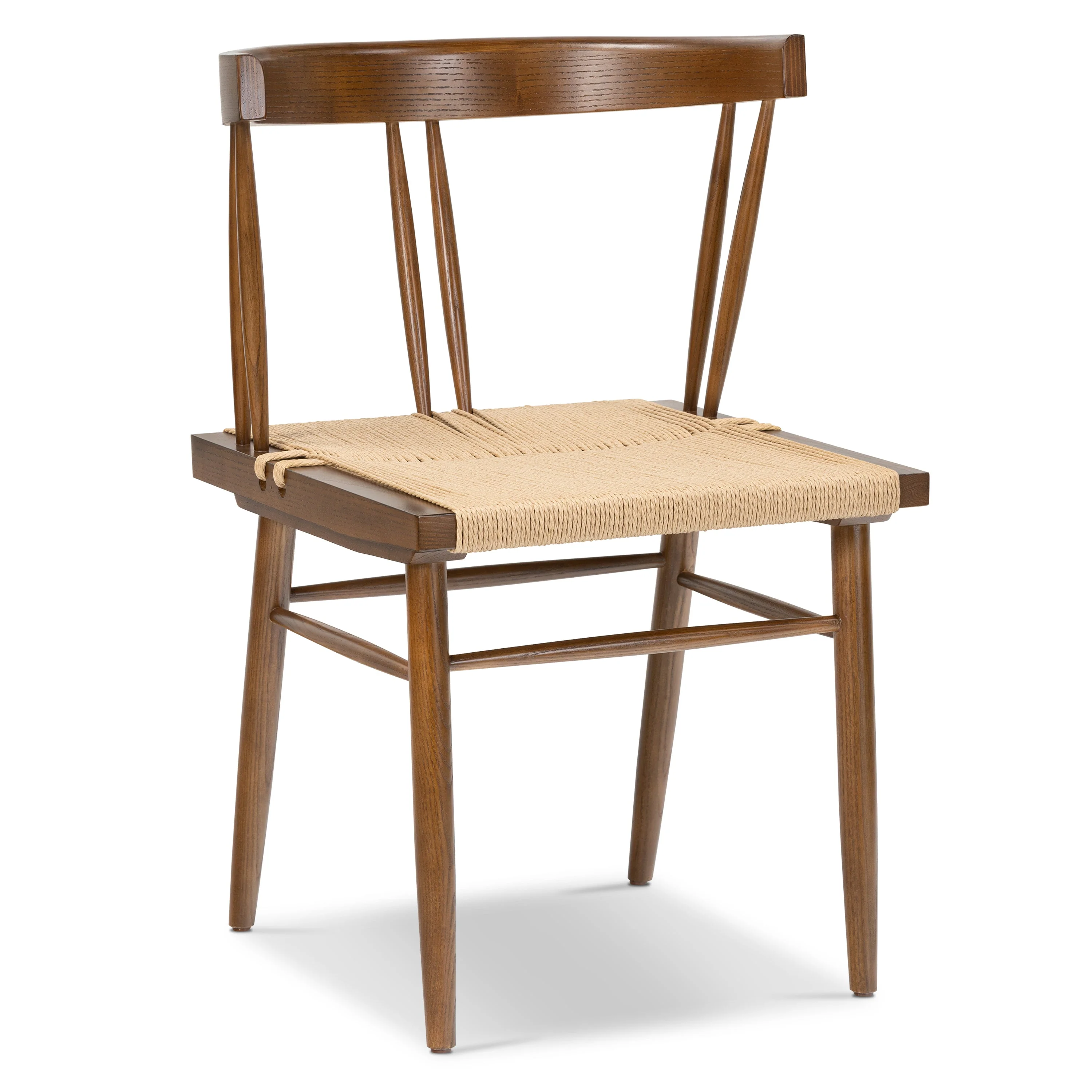 Mid-Century Modern Walnut Walnut Wood Dining Chair for Dining Room