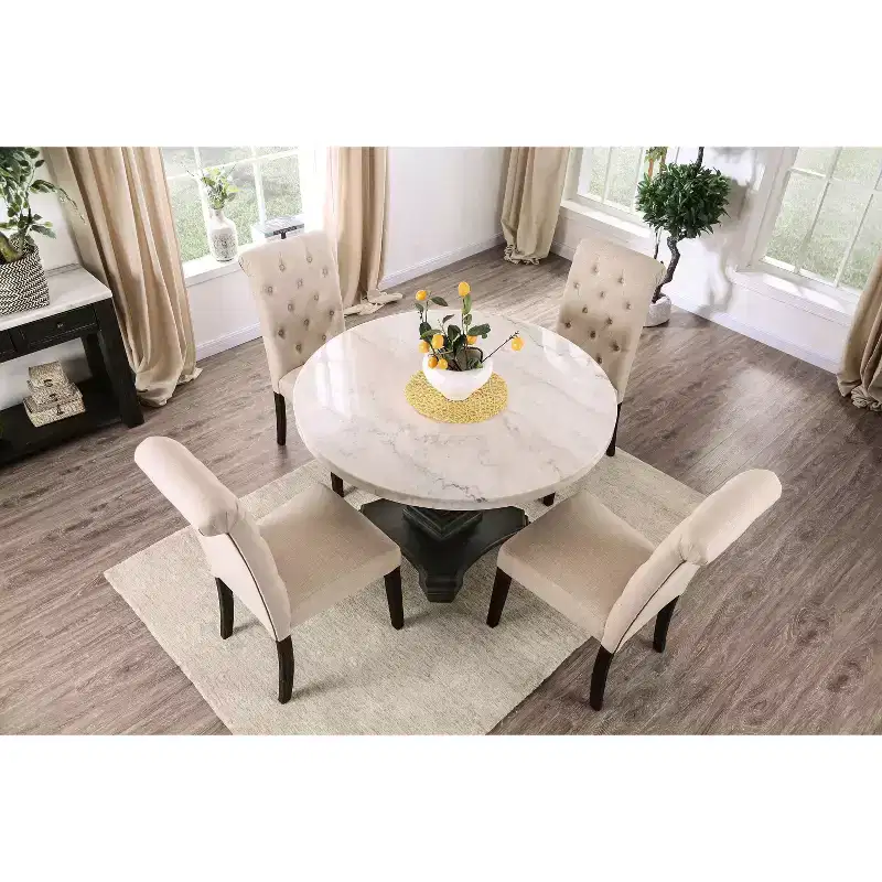 5pc Buckley Dining Set - HOMES: Inside + Out: Marble Top