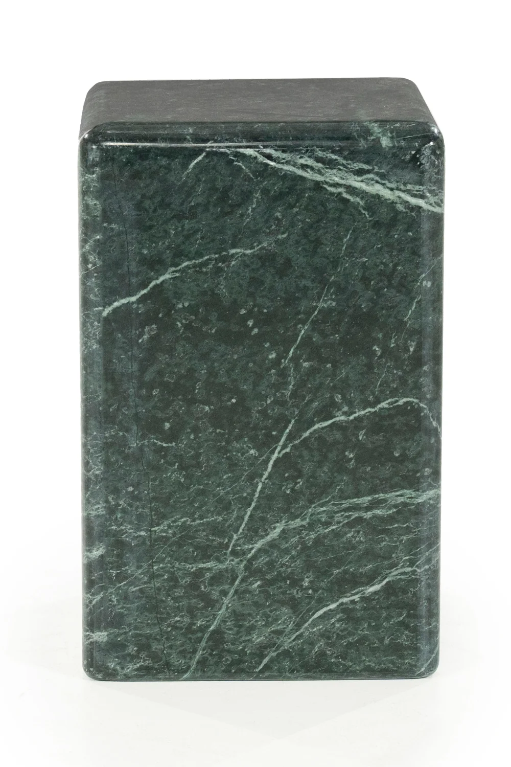 Polished Marble Square Side Table