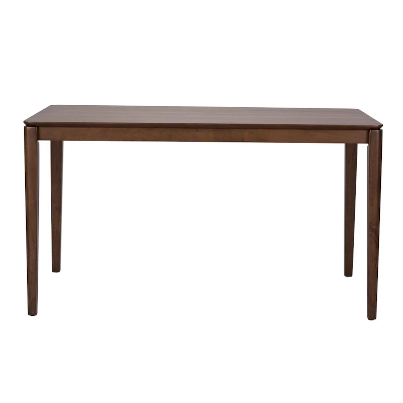 Satin Walnut Rectangular Leg Table