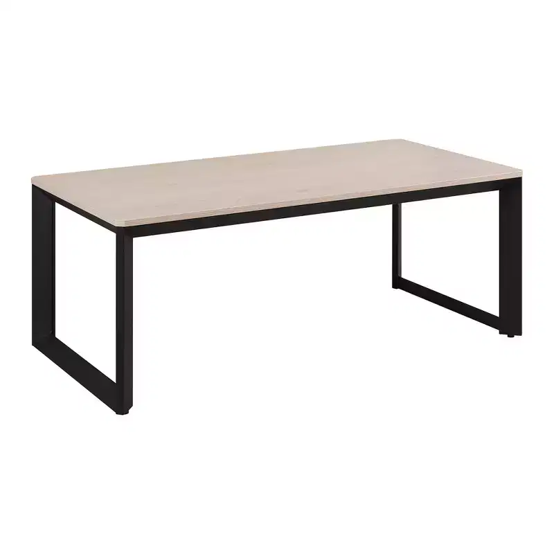 Rosary Blenn Industrial Coffee Table  Triangular Metal Frame