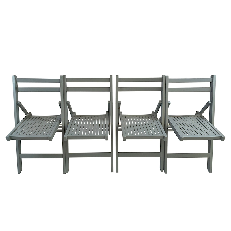 Wood Folding Chair Set of 4