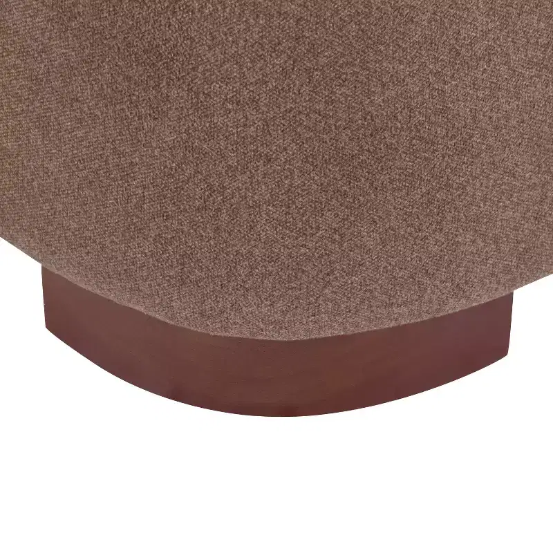 Christopher Knight Home Madison Modern Fabric Upholstered Armless Accent Chair with Sculpted Rolled Back