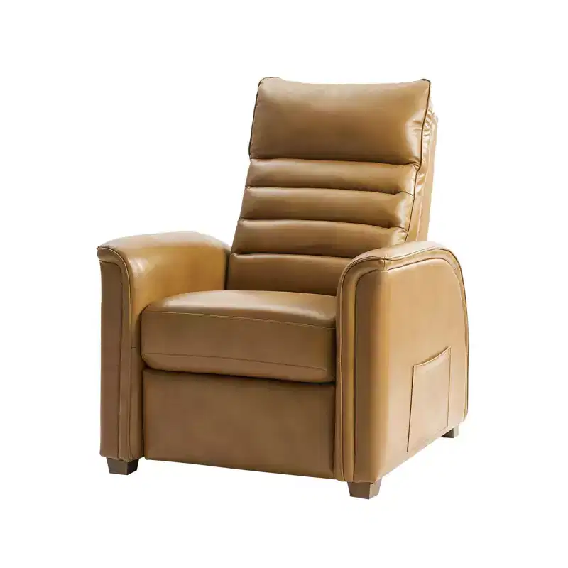 Genuine Leather Power Zero Gravity Recliner with Adjustable Headrest
