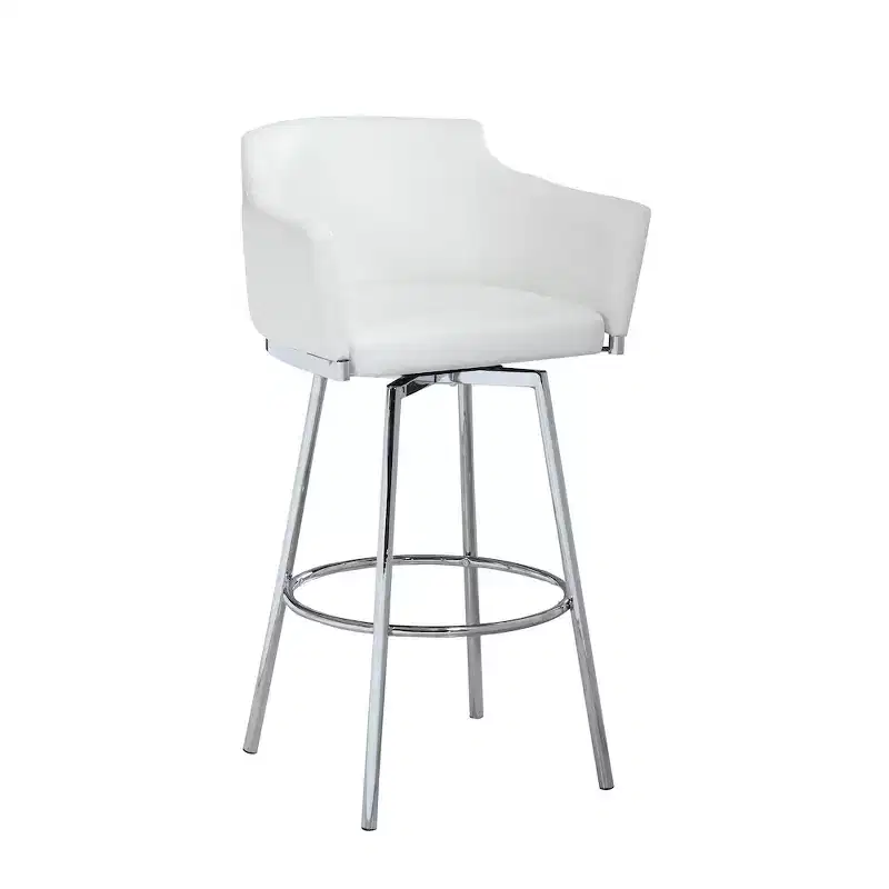 Chintaly Imports,Modern Club Counter Stool Memory Swivel