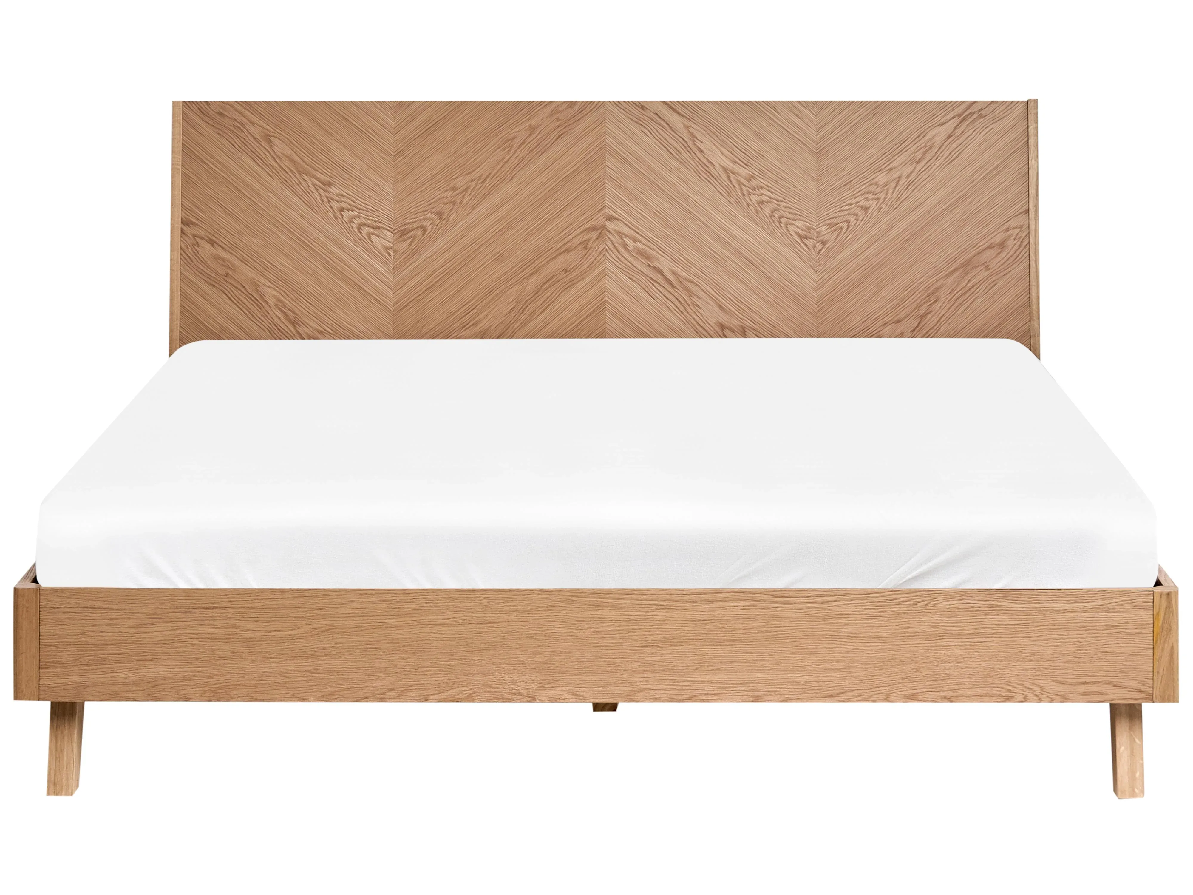 Letto 180 x 200 cm Rovere chiaro