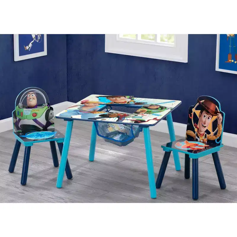 Delta Children Toy Story Table & 2 Chairs Set with Storage