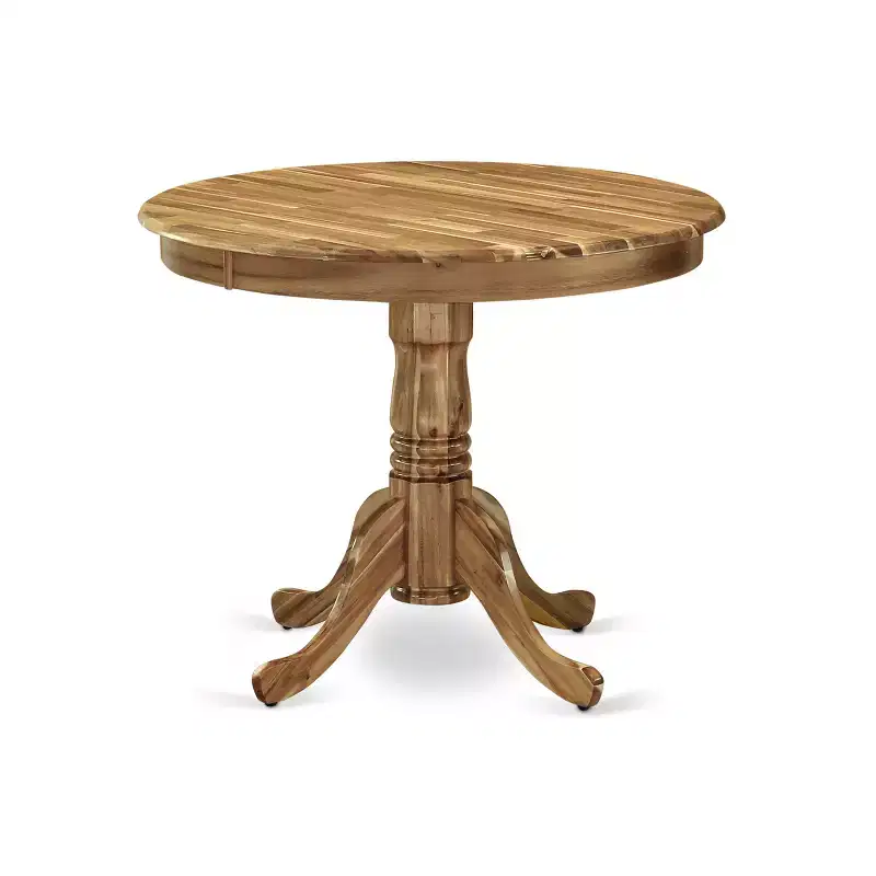 Dining Table Made of Rubber Wood, 36 Inch Round