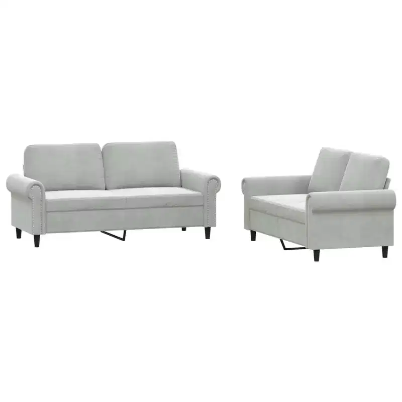 3 Piece Sofa Set with Cushions in Multiple Colors