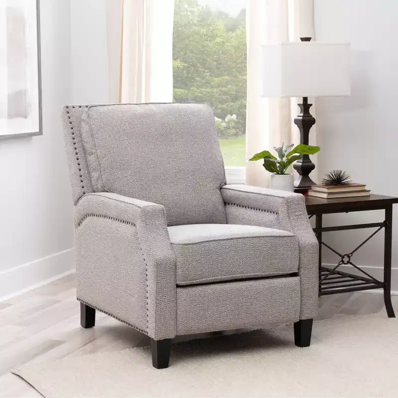 Powell Ressler Press-Back Recliner Coconut