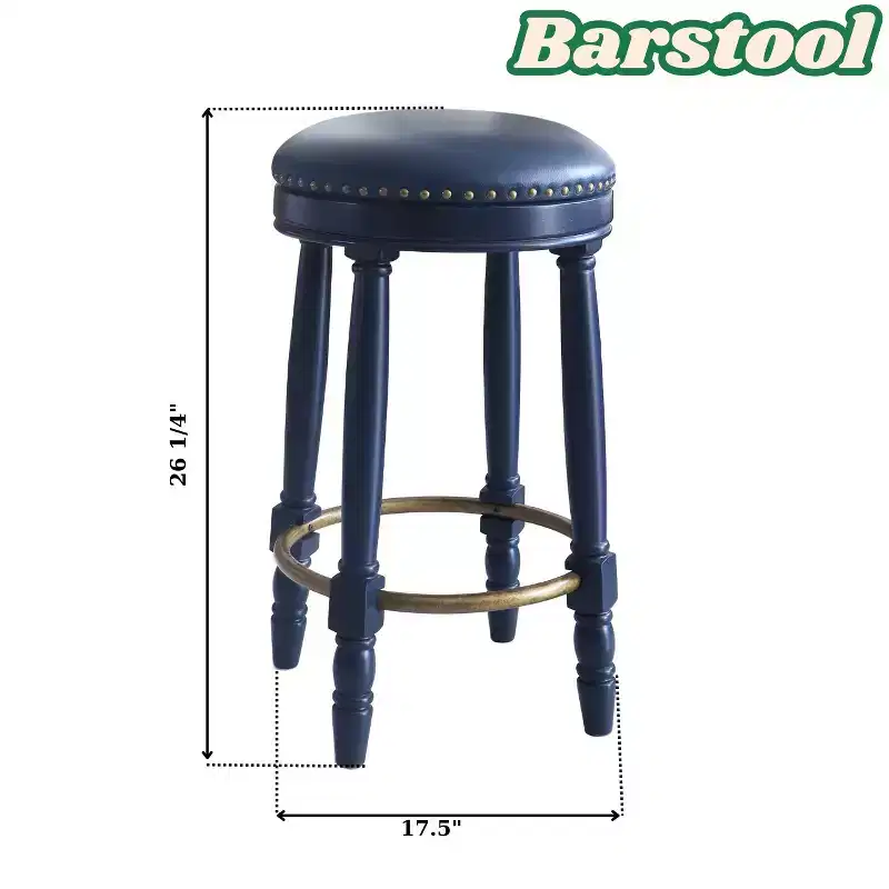 Vatros Bar Stools Set of 2 26 Counter Height Stool 360 Swivel Barstool