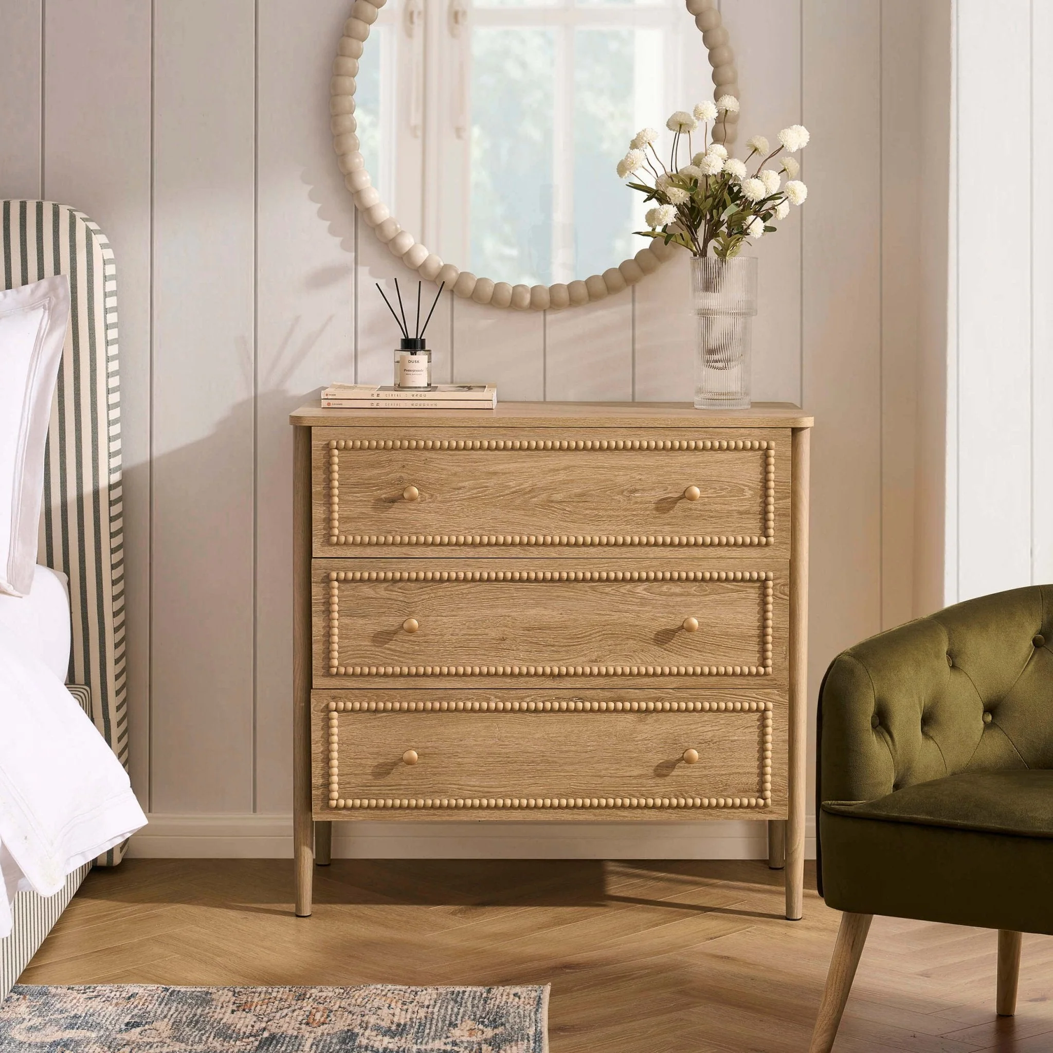 3 Drawer Chest - Light Wood