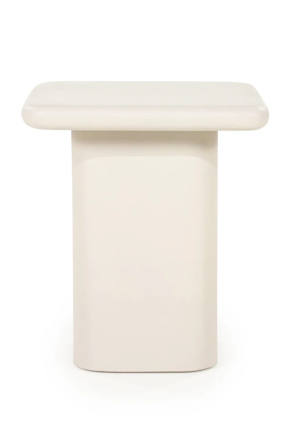 Lacquered Cement Side Table