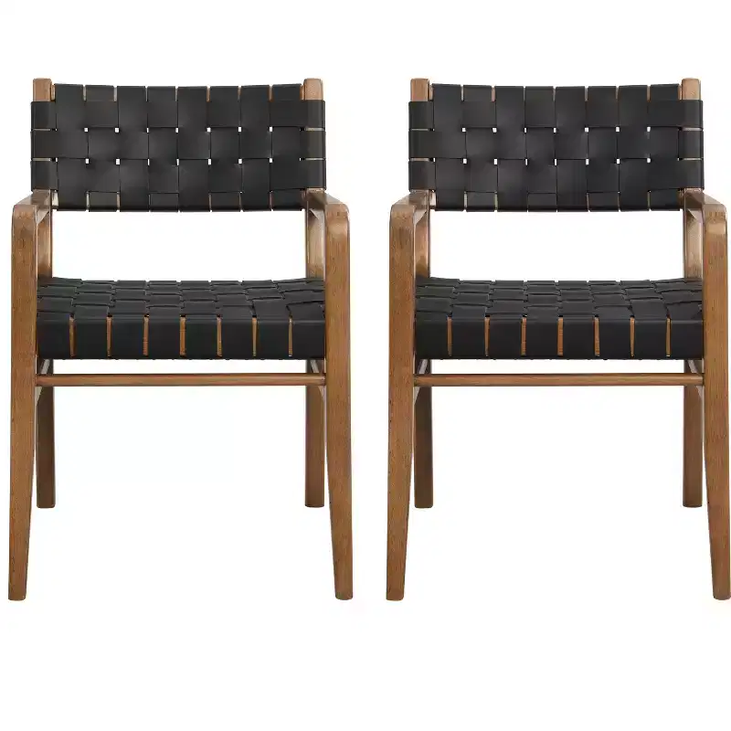 Christopher Knight Home Prosen Faux Leather and Rubberwood Dining Chair (Set of 2)