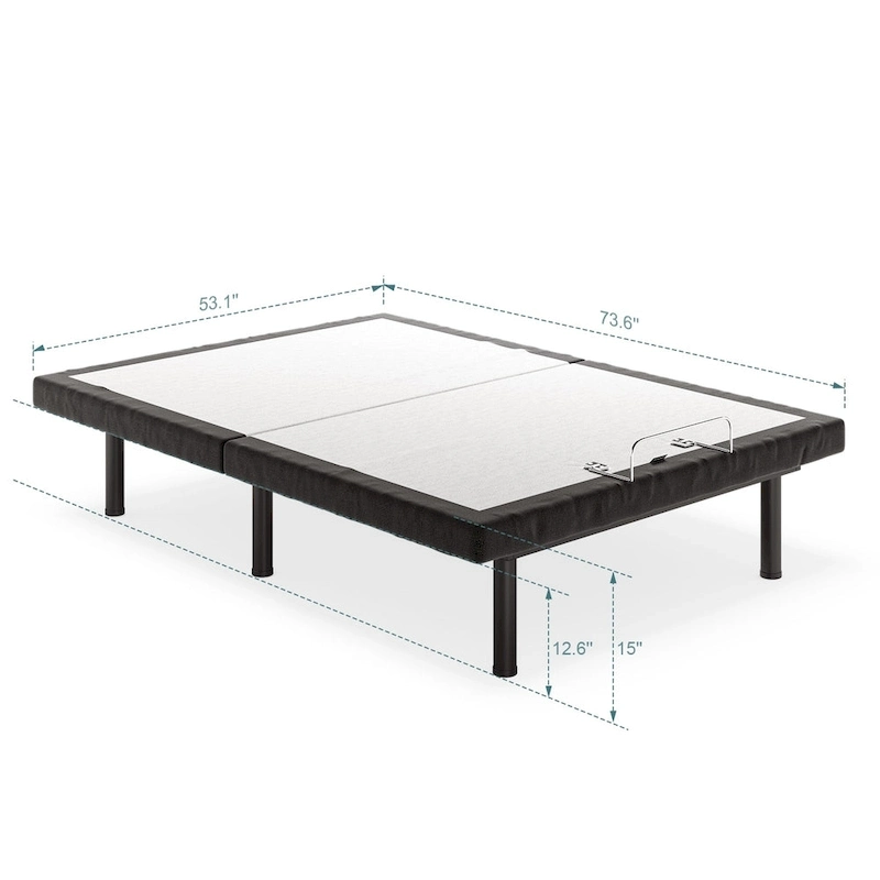 Massaging Zero Gravity Adjustable Bed with Wireless Remote