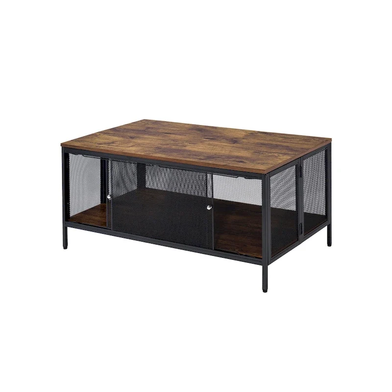 Antique Oak Finish Coffee Table