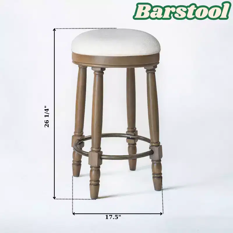 Vatros Bar Stools Set of 2 26 Counter Height Stool 360 Swivel Barstool