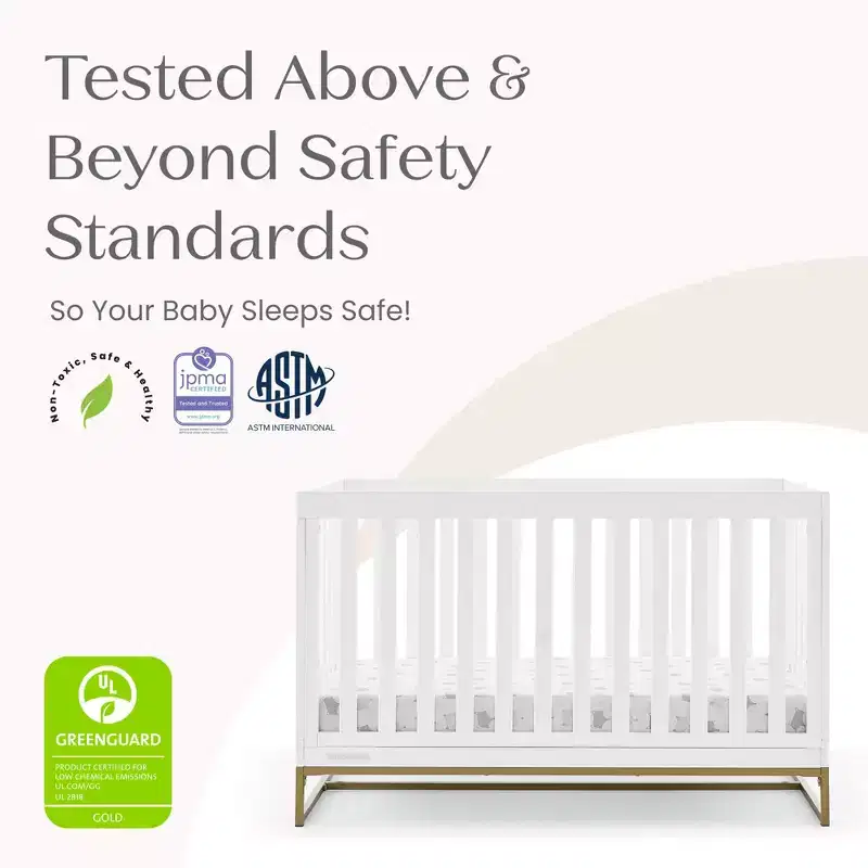 4-in-1 Crib with Daybed Conversion