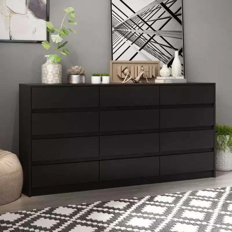 Famapy Modern 12-Drawers Dresser Sleek Chest of Drawers