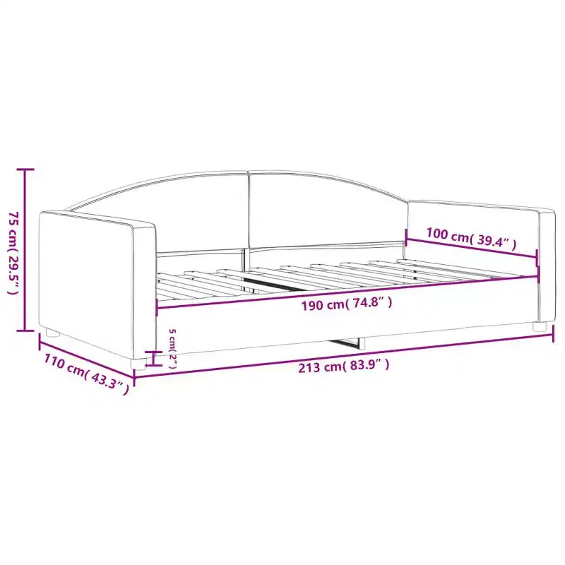 vidaXL Daybed With Trundle