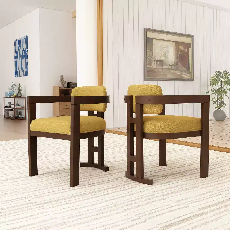 Christopher Knight Home Luna Modern Birch Wood Upholstered Dining Chair (Set of 2)
