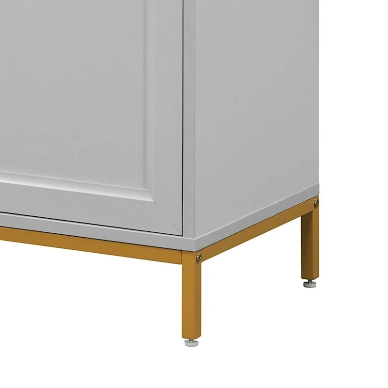 Wooden Sideboard with Faux Marble Top