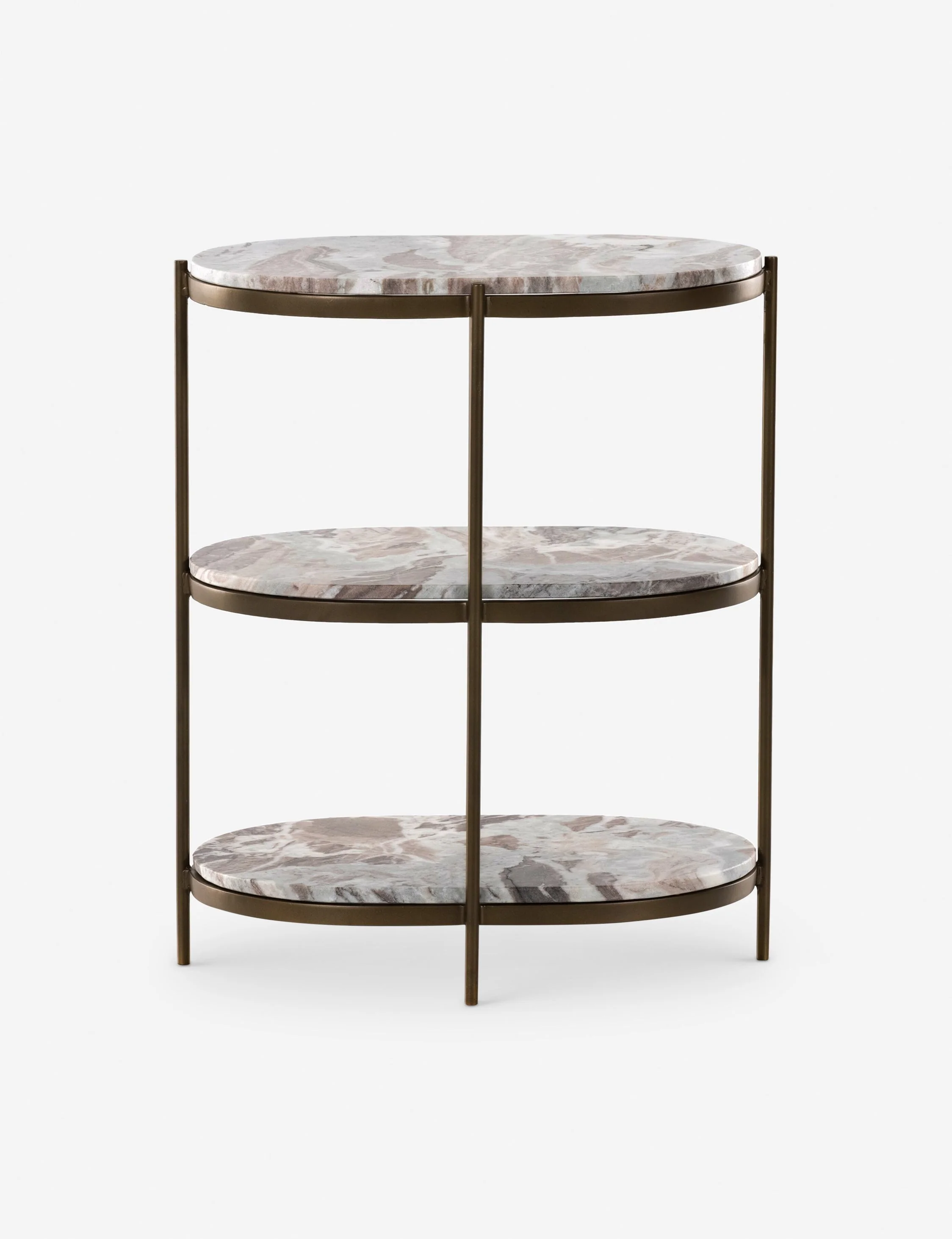 Nightstand - Blending vintage-inspired charm with modern luxury, this three-tiered nightstand brings a refined edge to your bedroom