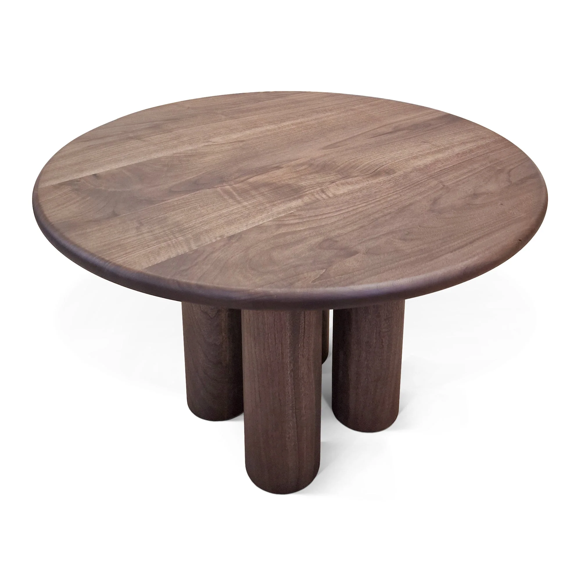Round Dining Table in Chocolate Walnut - This luxurious round dining table - expertly handcrafted from premium solid European walnut