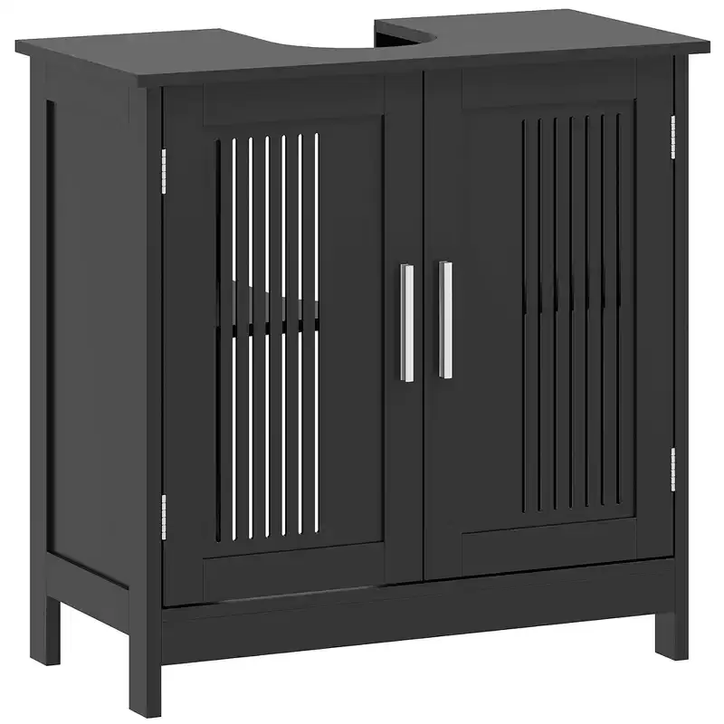 Under Sink Cabinet with 2 Doors and Adjustable Shelf